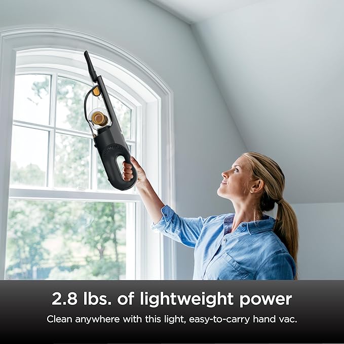 Shark UltraCyclone Pet Pro Plus Cordless Hand Vacuum, Powerful Suction, Handheld Vacuum for Car & Home, Pet Power Brush, Crevice Tool, Scrubbing Brush, XL Dust Cup, Black, CH951