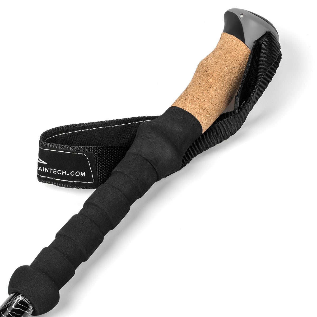 Cascade Mountain Tech Trekking Poles - Carbon Fiber, Adjustable, Green