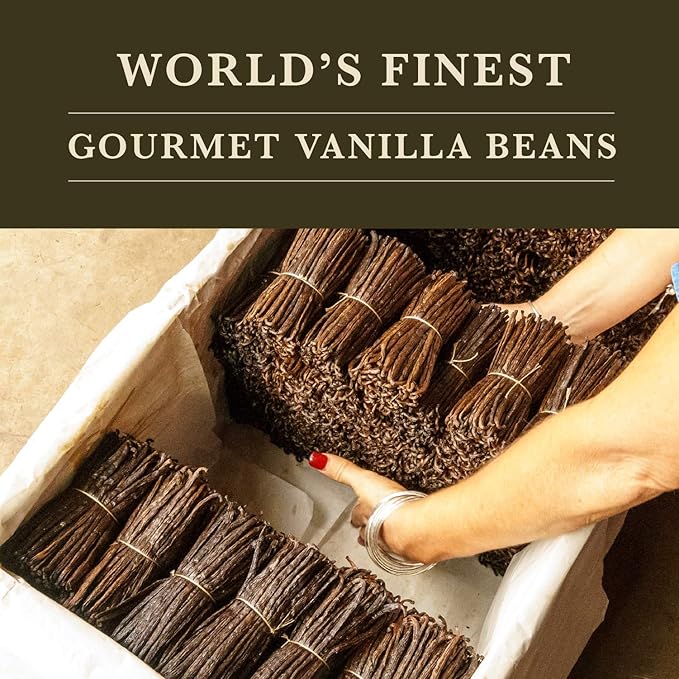 8 oz (1/2 lb) Organic Madagascar Whole Vanilla Beans, Grade A Vanilla Pods, Premium Vanilla Beans for Making Extract & Baking - Cook?™s