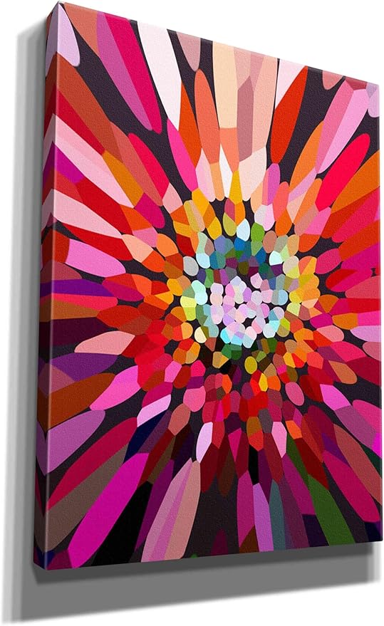 Epic Graffiti 'Pink Flower' by Shandra Smith, Canvas Wall Art, 40"x54"