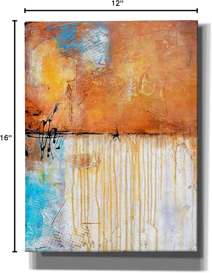 Epic Graffiti 'November Rain I' by Erin Ashley Canvas Wall Art, 12"x16"