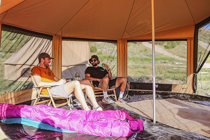 WHITEDUCK Altimus Canvas Tent with Stove Jack, Waterproof, 4 Season Luxury Camping and Glamping Tent Outdoor