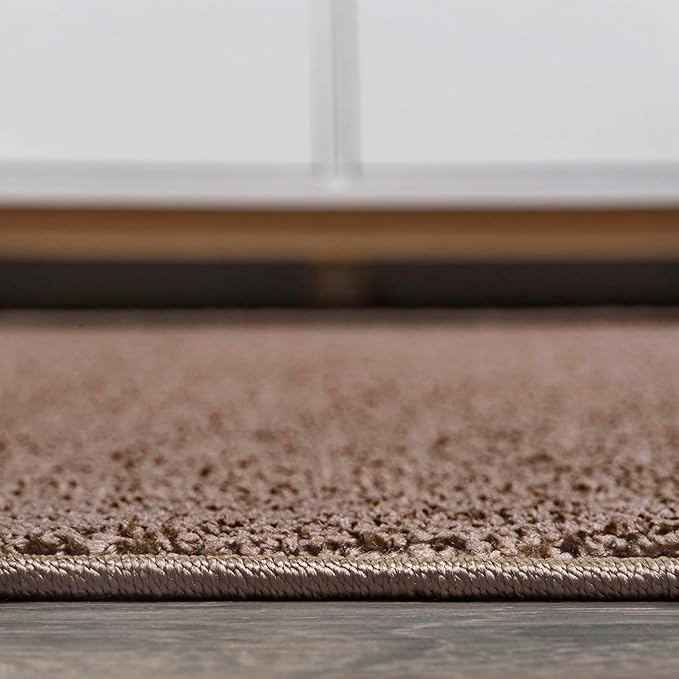 JONATHAN Y Haze Solid Low-Pile Brown Indoor Area Rug 3x5, Coastal,Bohemian,Minimalist,Classic, Easy-Cleaning for Living Room,Bedroom,Kitchen,Pet Friendly,Non-Shedding (SEU100J-3)