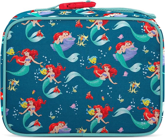 Simple Modern Disney Kids Lunch Box for School | Reusable Insulated Lunch Bag for Toddler, Girl, and Boy | Meal Containers with Exterior & Interior Pockets | Hadley Collection | Ariel's Day Dream