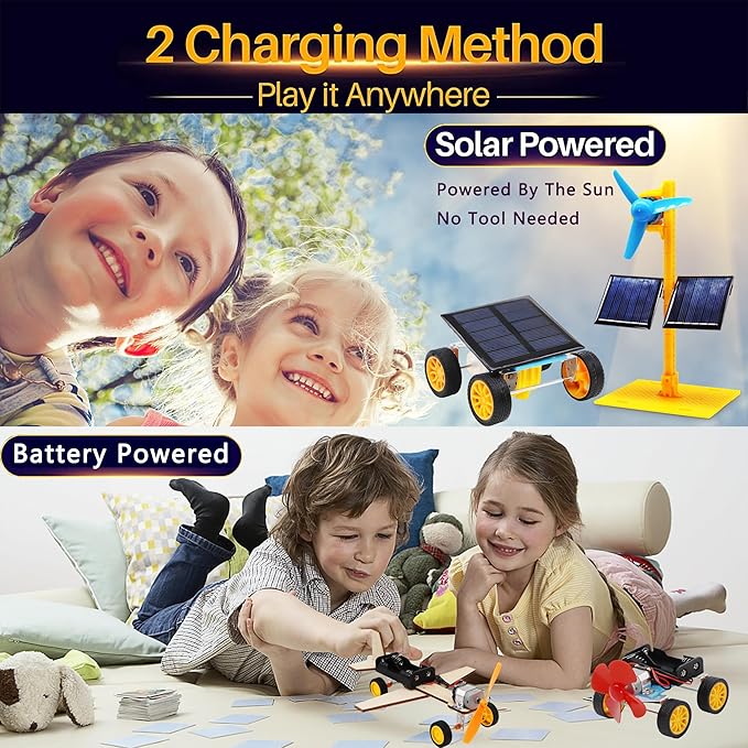 STEM Building Toys for Kids Ages 8-12, Science Experiments & Solar Car Projects