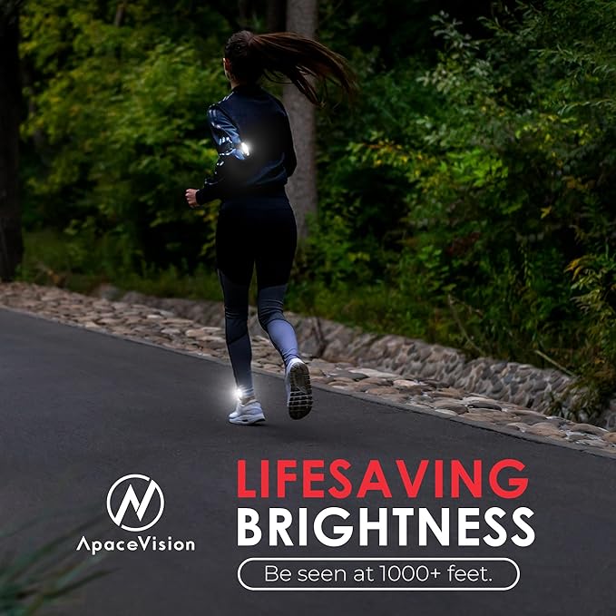LED Safety Light (2 Pack) - Clip On Strobe/Running Lights for Runners, Dog, Bike, Walking, Boat, Kayak, Stroller and More - High Visibility Accessories for Your Reflective Gear, Bicycle