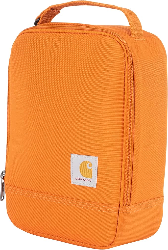 Carhartt Insulated Lunch Cooler For Men and Women, Fully Insulated Lunch Pale for Everyday Use, Marmalade