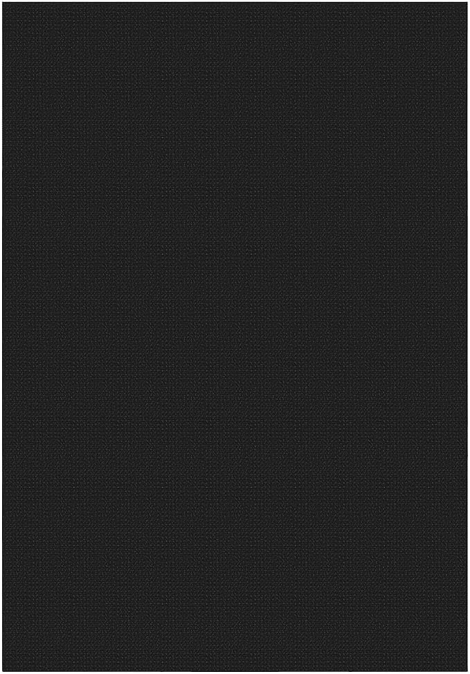 KOZYFLY Washable Area Rug 6x9 ft Rubber Backed Non Slip Rugs for Living Room Braided Cotton Bedroom Rug Woven Office Rugs Indoor Floor Carpets for Dining Bedroom Living Room, Black/Dark Grey
