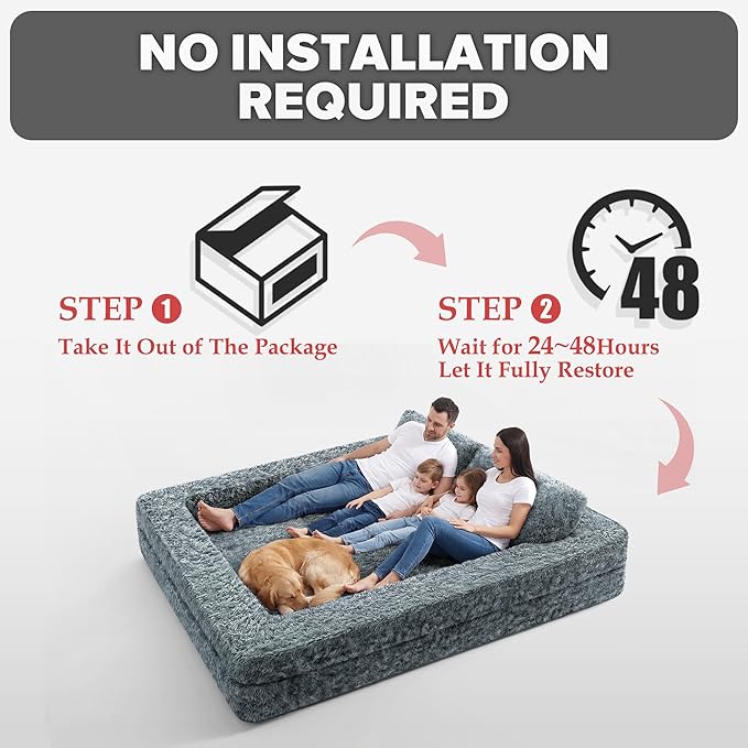 HABUTWAY Convertible Sofa Bed,3-in-1 Folding Futon Sofa Bed with Pillow, Foldable Sleeper Sofa Bed with Removable Cover,Plush Boneless Floor Chair Couch Lounge for Living Room,(Queen,Dark Grey)