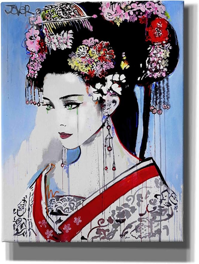 Epic Graffiti 'Empress' by Loui Jover, Canvas Wall Art, 26" x34'