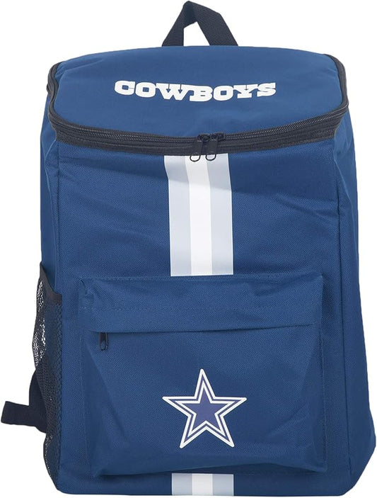 Cooler Backpack – Portable Soft Sided Ice Chest – Insulated Bag Holds 36 Cans - Football Gear – Show Your Team Spirit with Officially Licensed Fan Gear