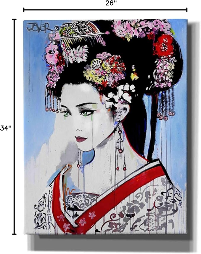 Epic Graffiti 'Empress' by Loui Jover, Canvas Wall Art, 26" x34'
