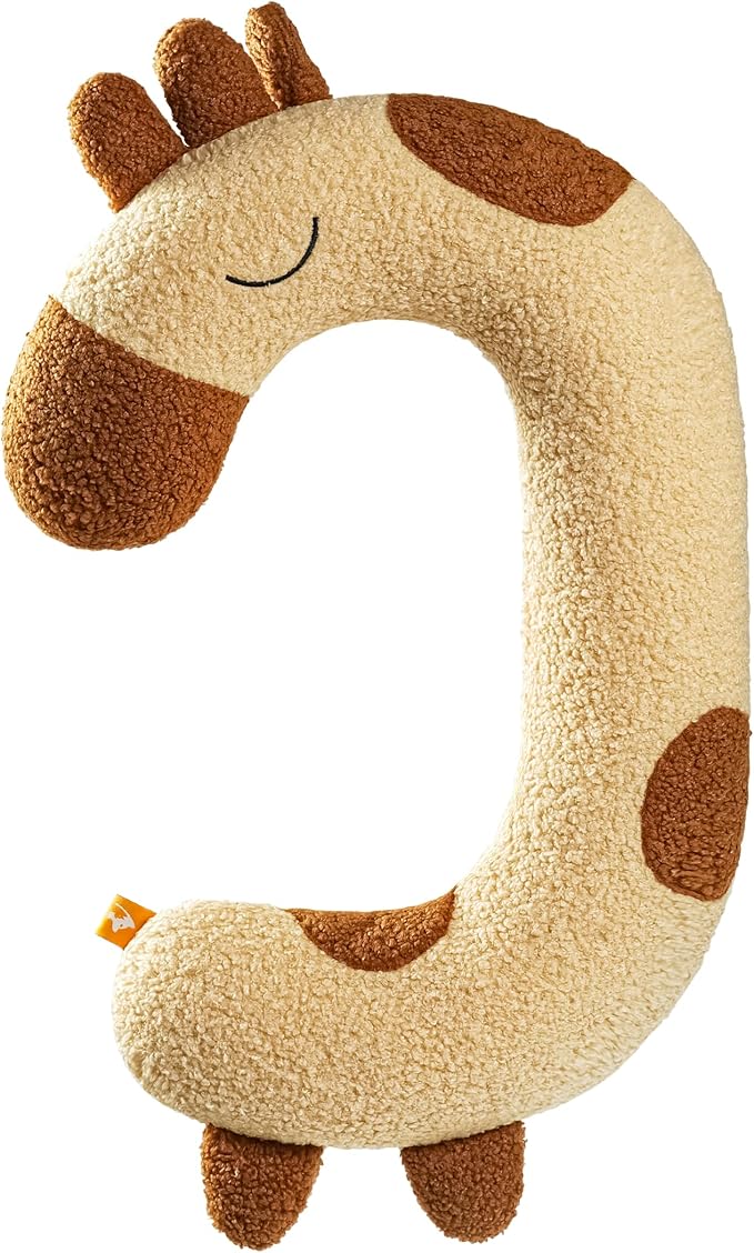 Dog Pillow - Soft Neck Pillow for Dogs, Washable Dog Calming Pillows for Better Sleep, Reduces Anxiety, Gift for Medium/Large Dogs and Cats (Yellow)
