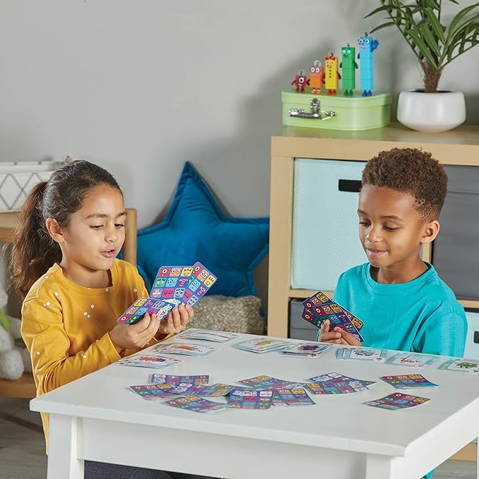 hand2mind Numberblocks Playing Cards, Travel Card Games for Kids, Counting Toys, Kindergarten Math Manipulatives, Preschool Learning Activities, Indoor Recess Games for Classroom, Kids Birthday Gift