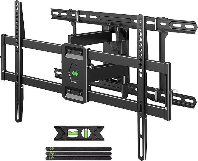 USX MOUNT UL Listed TV Wall Mount for 42"-85" TVS, Fits 16" 18" or 24" Studs, Full Motion Wall Mount Swivel Tilt Extension TV Bracket with Dual Articulating Arms, Max VESA 600x400mm, Load 110lbs