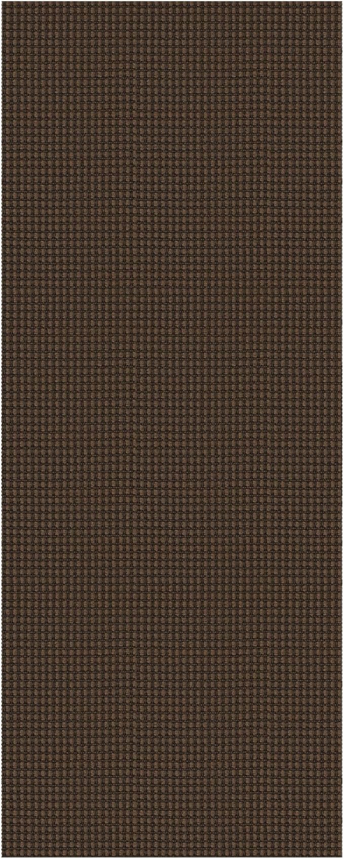 KOZYFLY Runners for Hallways 2x5 ft Washable Kitchen Runner Non Slip Rubber Backed Hall Runners Cotton Entryway Runner Rugs Floor Carpet for Indoor Backdoor Bedroom Kitchen, Reddish Brown/Coffee
