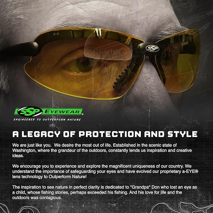 SSP Eyewear Top Focal Ultra Tactical Safety Shooting Glasses, HD A-Eye NVR/fog Lenses
