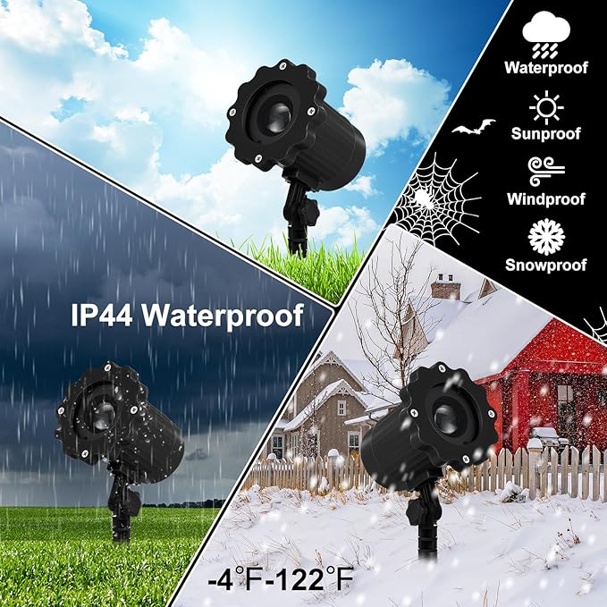 Treela Halloween Projector Lights Outdoor Dynamic Witches and Cauldron Lights Decoration Outside Indoor LED Landscape Lamp for Holiday Garden Supplies(Green)