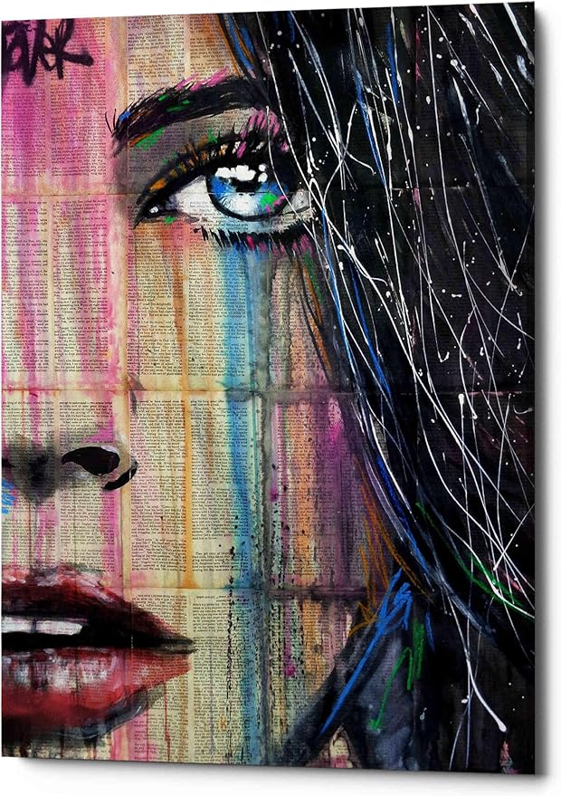 Epic Graffiti 'Fahrenheit' by Loui Jover, Canvas Wall Art, 40"x54"