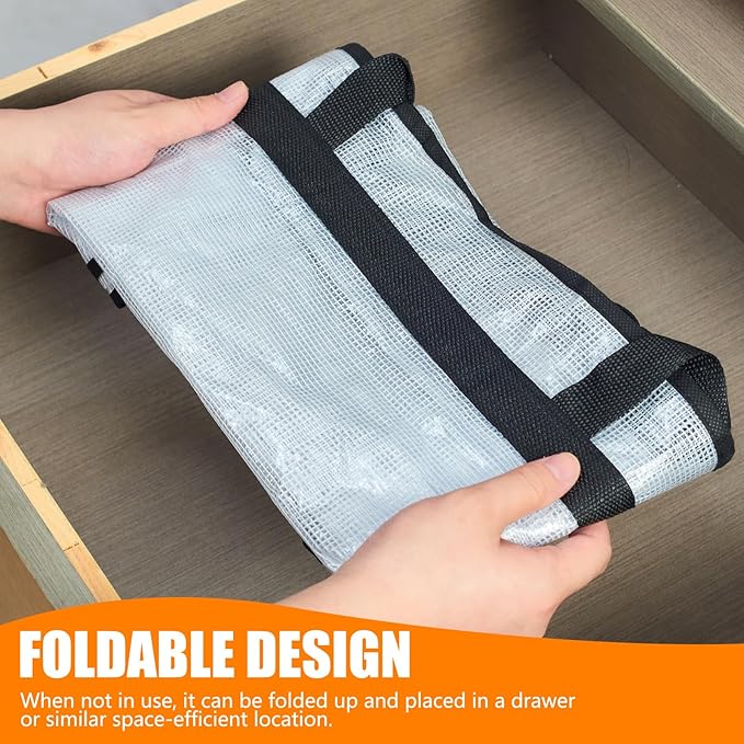 40L Clear Storage Bags for Blanket, Clothes, Comforter, Bedding, Sheet, Pillow - Closet Organizers and Storage Containers, Under Bed Storage Bag with Zipper (Clear, 3 Pack)