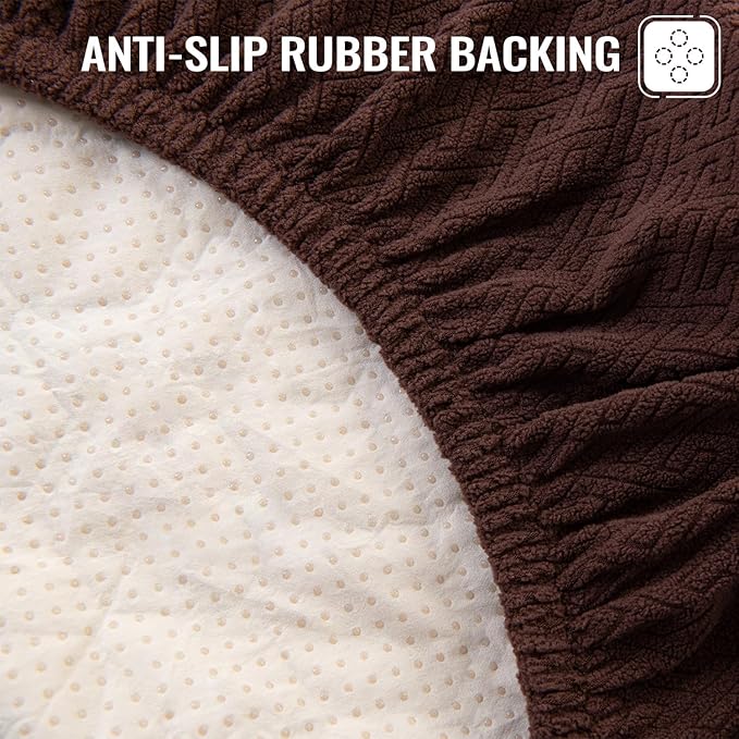 Nanbowang Waterproof Dog Bed Replacement, Washable Pet Pillow Cover, Quilted, Lovely Puppy Bed for Dog/Cat (32x44 Brown)