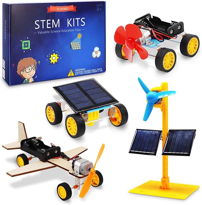 STEM Building Toys for Kids Ages 8-12, Science Experiments & Solar Car Projects