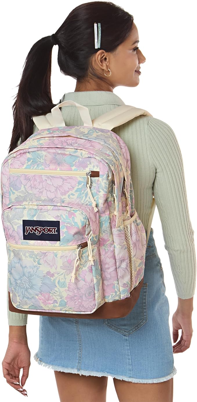 JanSport Cool Backpack with 15-inch Laptop Sleeve, Large Computer Bag Rucksack with 2 Compartments, Ergonomic Straps, Faded Tapestry