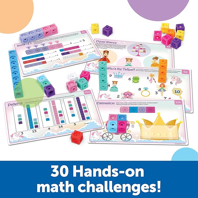 Learning Resources MathLink Cubes Kindergarten Math Activity Set: Fantasticals!