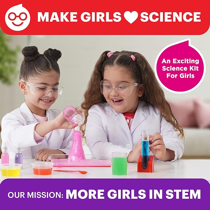 Doctor Jupiter Girls' Science Kit for Kids Ages 8-10-12-14 for 8,9,10+ Year Old Girls | Chemistry Set, STEM Toy Kit with 135+ Experiments | Learning & Educational Projects