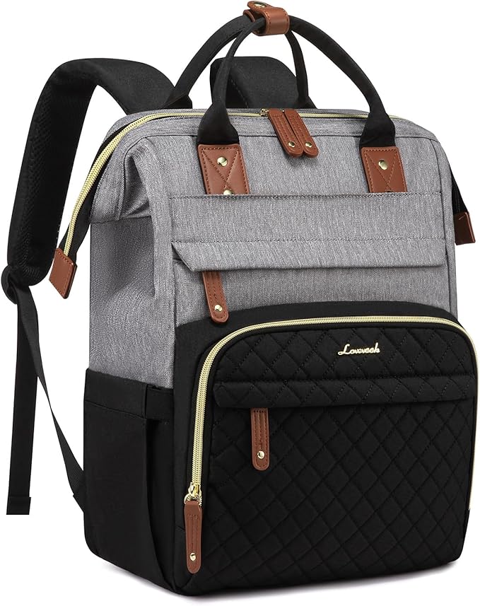 LOVEVOOK Laptop Backpack for Women, 15.6'' Waterproof Nurse Bag Teacher Work Backpack Purse for Women, Travel Computer Backpack for College Office Business Ladies