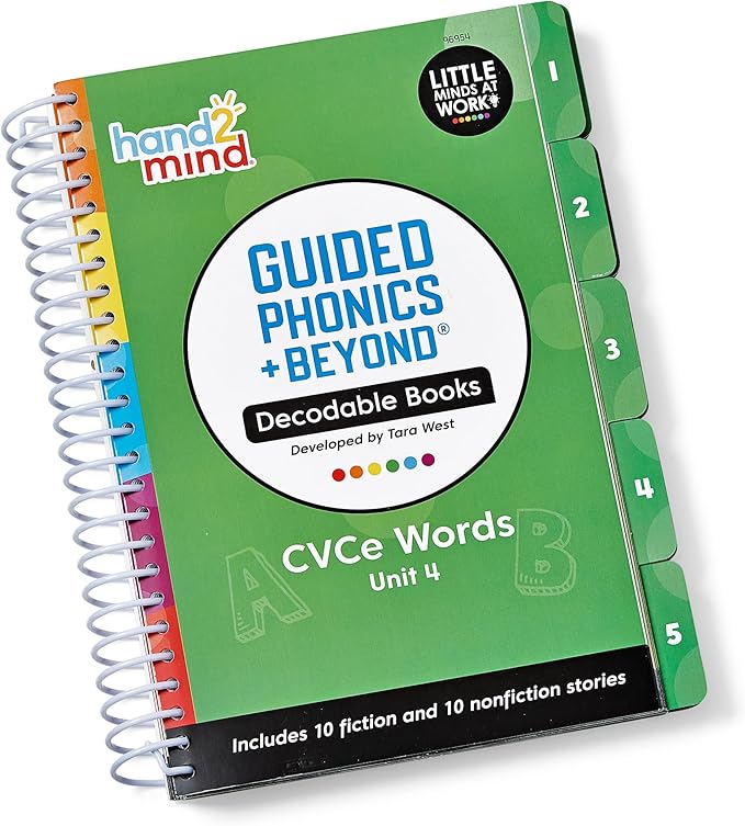 hand2mind Guided Phonics + Beyond Decodable Books Unit 4, Books for Beginning Readers, Science of Reading Classroom Materials, Learn to Read Leveled Readers, Preschool Curriculum for Teachers