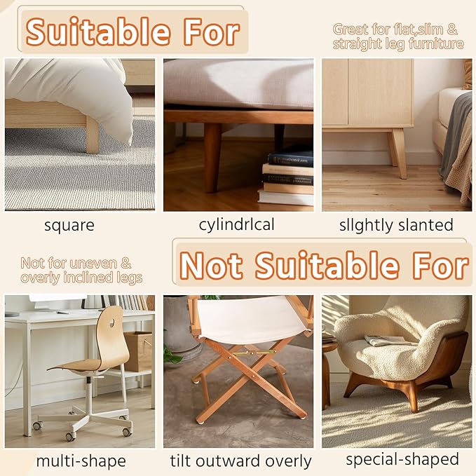 Sokfone Under Couch Blocker for Pets, Toys, Adjustable Elastic Strap to Prevent Items from Falling Under Beds, Sofas and Other Furniture,Fit Furniture with Short and Regular Legs (3in x 132in)