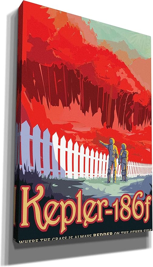 Epic Graffiti 'Visions of the Future: Kepler-186f' Canvas Wall Art, 18" x 26"