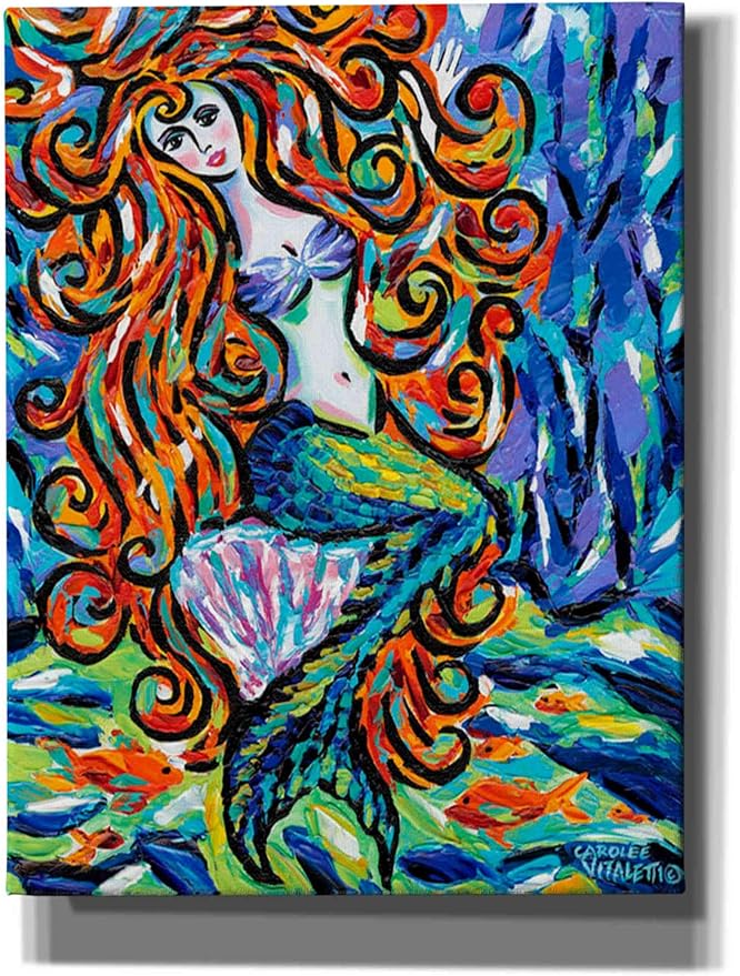 Epic Graffiti 'Ocean Friends III' by Carolee Vitaletti, Canvas Wall Art, 26"x34"