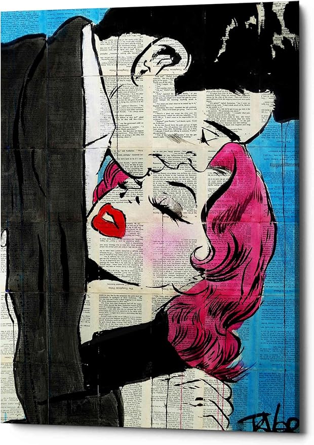 Epic Graffiti 'Pop Lovers' by Loui Jover, Canvas Wall Art, 12"x18"