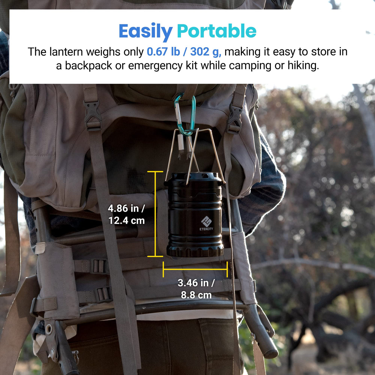 Etekcity Camping Lanterns | 4-Pack Emergency & Tent Lights