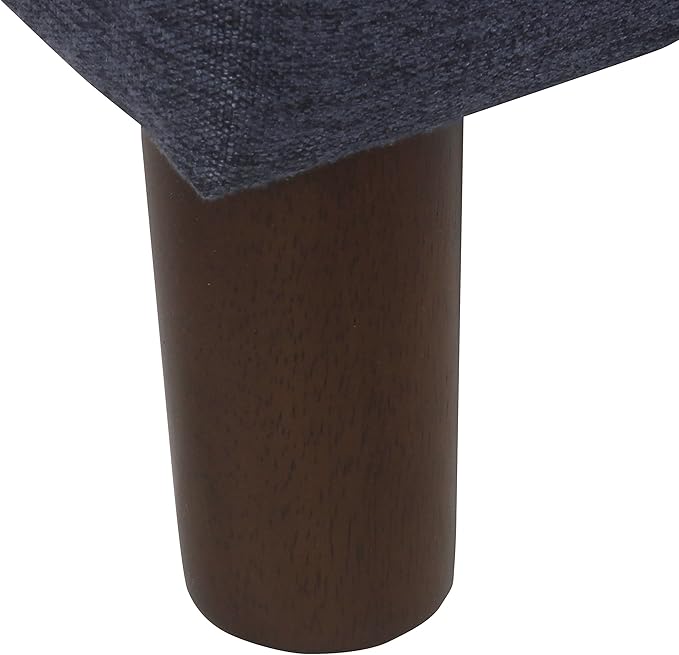 Home Decor | Dinah Collection Modern Storage Ottoman | Ottoman with Storage for Living Room & Bedroom (Navy)
