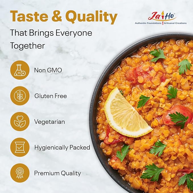 Jai Ho Certified Organic Toor Dal 4 lb | Pigeon Peas Hulled Split | Indian Toor Dal | USDA Organic | Non-GMO | Chemical-Free | Premium Quality Kosher