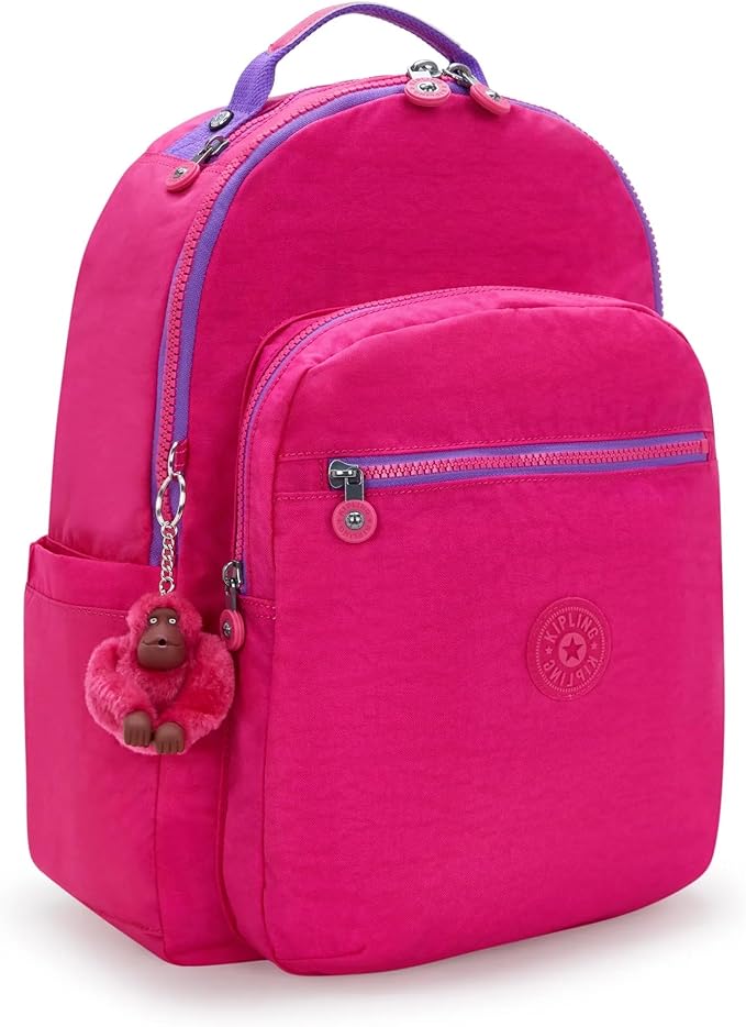 Kipling Women's Seoul 15" Laptop Backpack, Durable, Roomy with Padded Shoulder Straps, Built-In Protective Sleeve