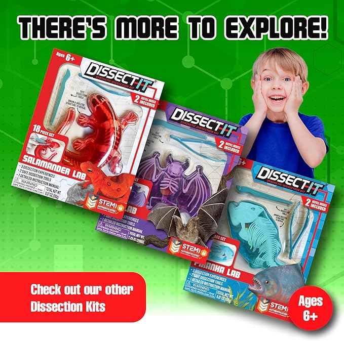 Dissect-It Upgraded Frog Dissection Toy Kit, Lab Experience Simulation Toys, STEM Toys for Animal Science, Anatomy, and Home Learning