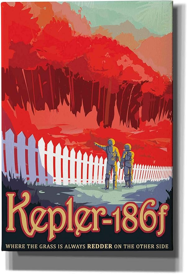 Epic Graffiti 'Visions of the Future: Kepler-186f' Canvas Wall Art, 18" x 26"