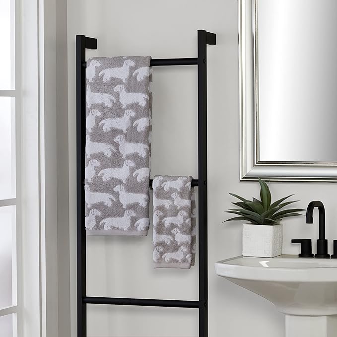 SKL Home by Saturday Knight Ltd. Dog 2 Pc Hand Towel, Gray