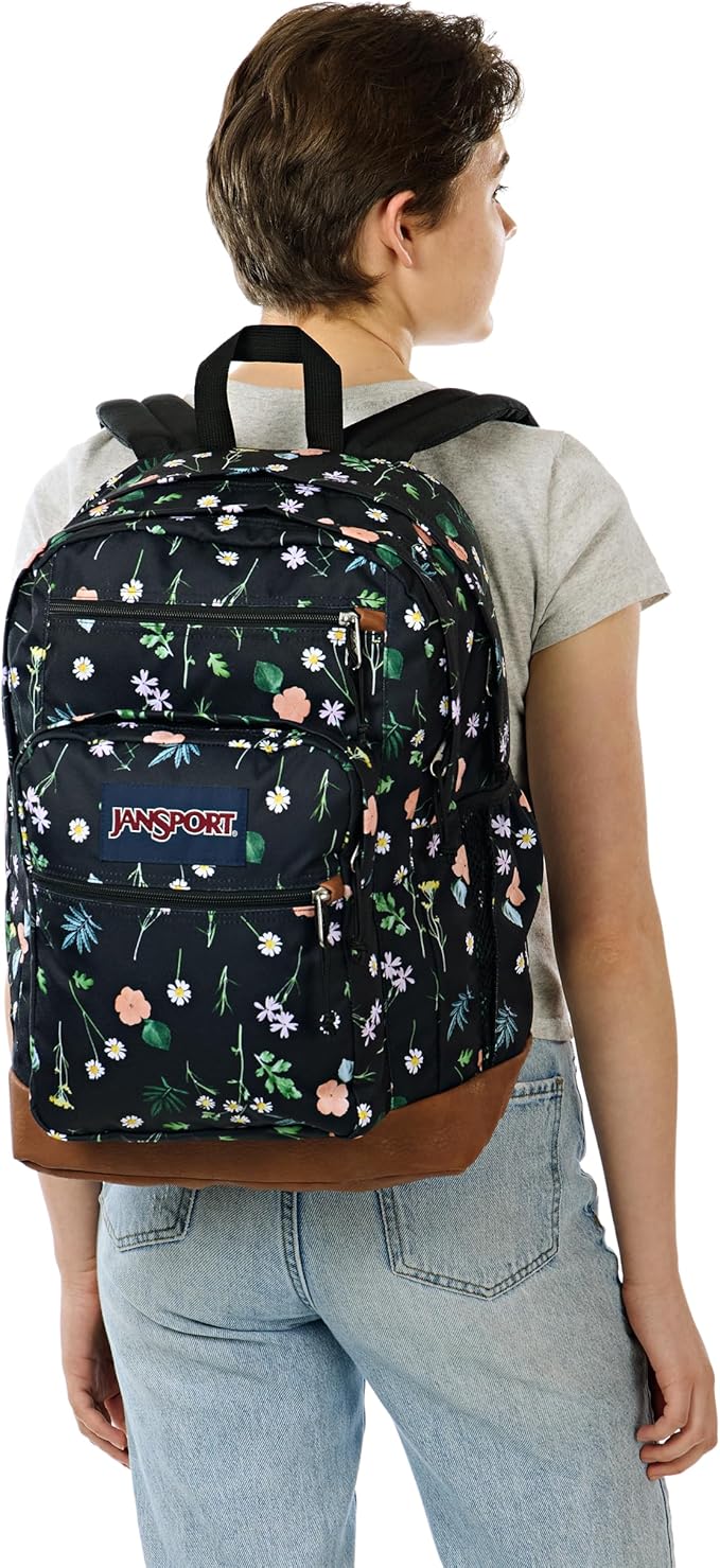 JanSport Cool Backpack with 15-inch Laptop Sleeve, Large Computer Bag Rucksack with 2 Compartments, Ergonomic Straps, Bewitched Blooms