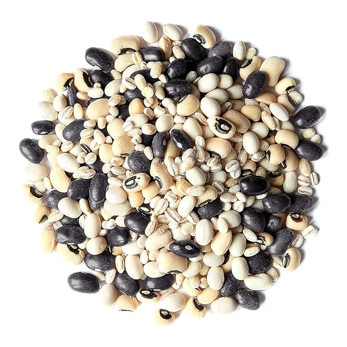Food to Live Organic Black Bean Soup Mix, 7 Pounds - Contains Non-GMO Black Beans, Black-eyed Peas, Pearled Barley, and Navy Beans, Vegan, Bulk, Good Source of Dietary Fiber, Protein, Copper