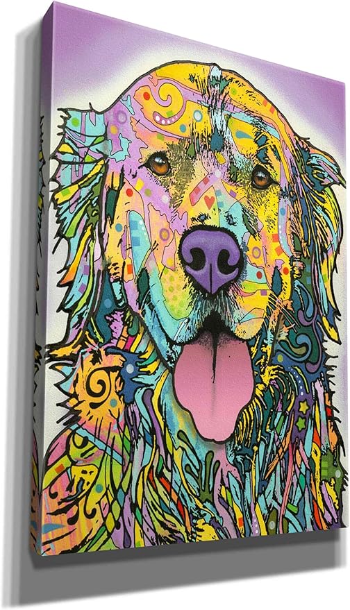 Epic Graffiti 'Silence Is Golden' by Dean Russo, Canvas Wall Art, 18"x26"