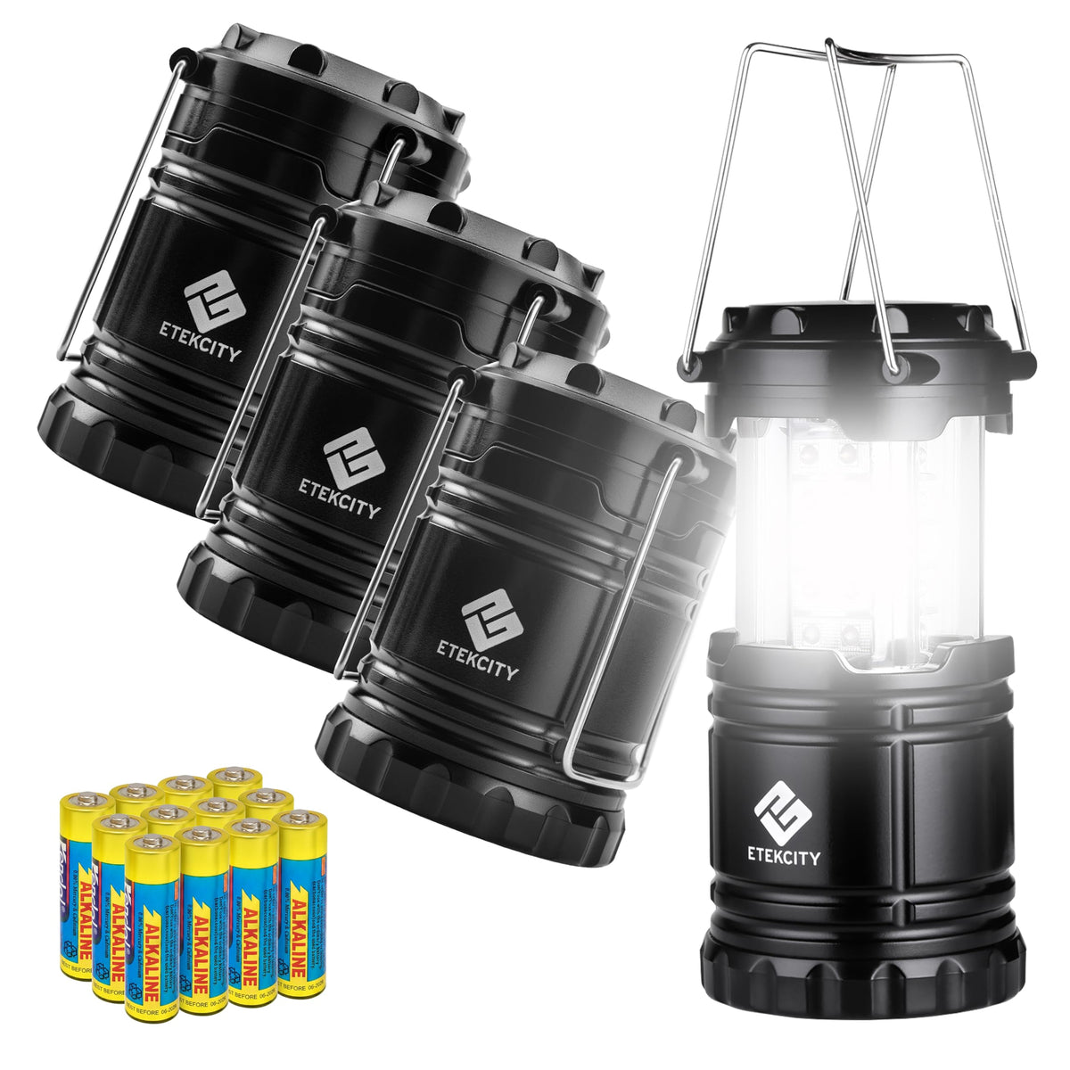 Etekcity Camping Lanterns | 4-Pack Emergency & Tent Lights