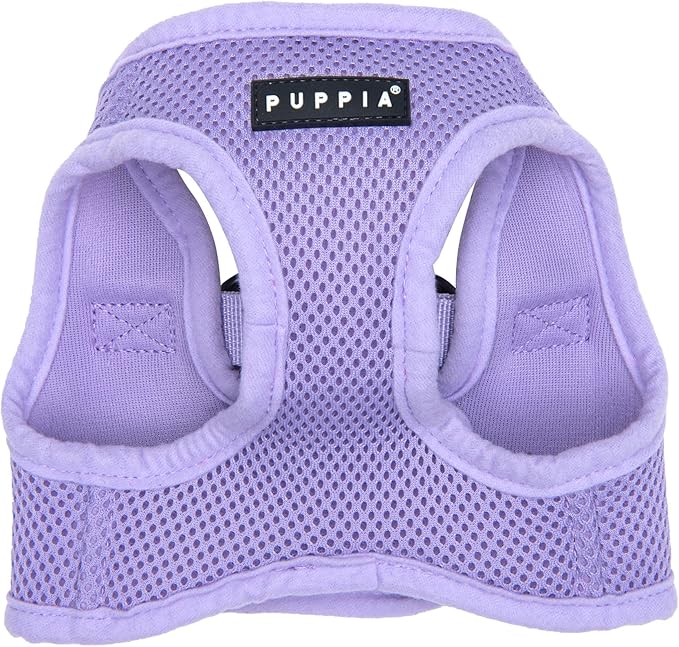 Puppia Soft Vest Dog Harness Step-in Padded Mesh No Choke No Pull Comfortable Walking Running Training for Small Medium Large Dogs, Violet, Small