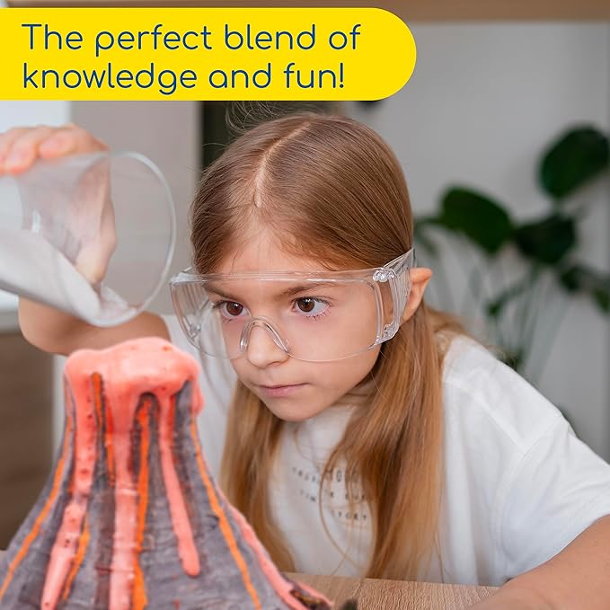 Thames & Kosmos Massive Erupting Volcano STEM Kit | DIY Giant Volcano Model, 1-Foot Tall | Includes Materials for Multiple Eruptions | Explore Volcanoes, Geology, Earth Science | Science Fair Project