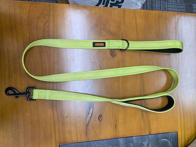 Heavy Duty Dog Leash, Leashes for Large Breed Dogs, Double Handle Dog Leash, Reflective Training Lead, Perfect for Medium to Large Dogs(6FTlight Green)