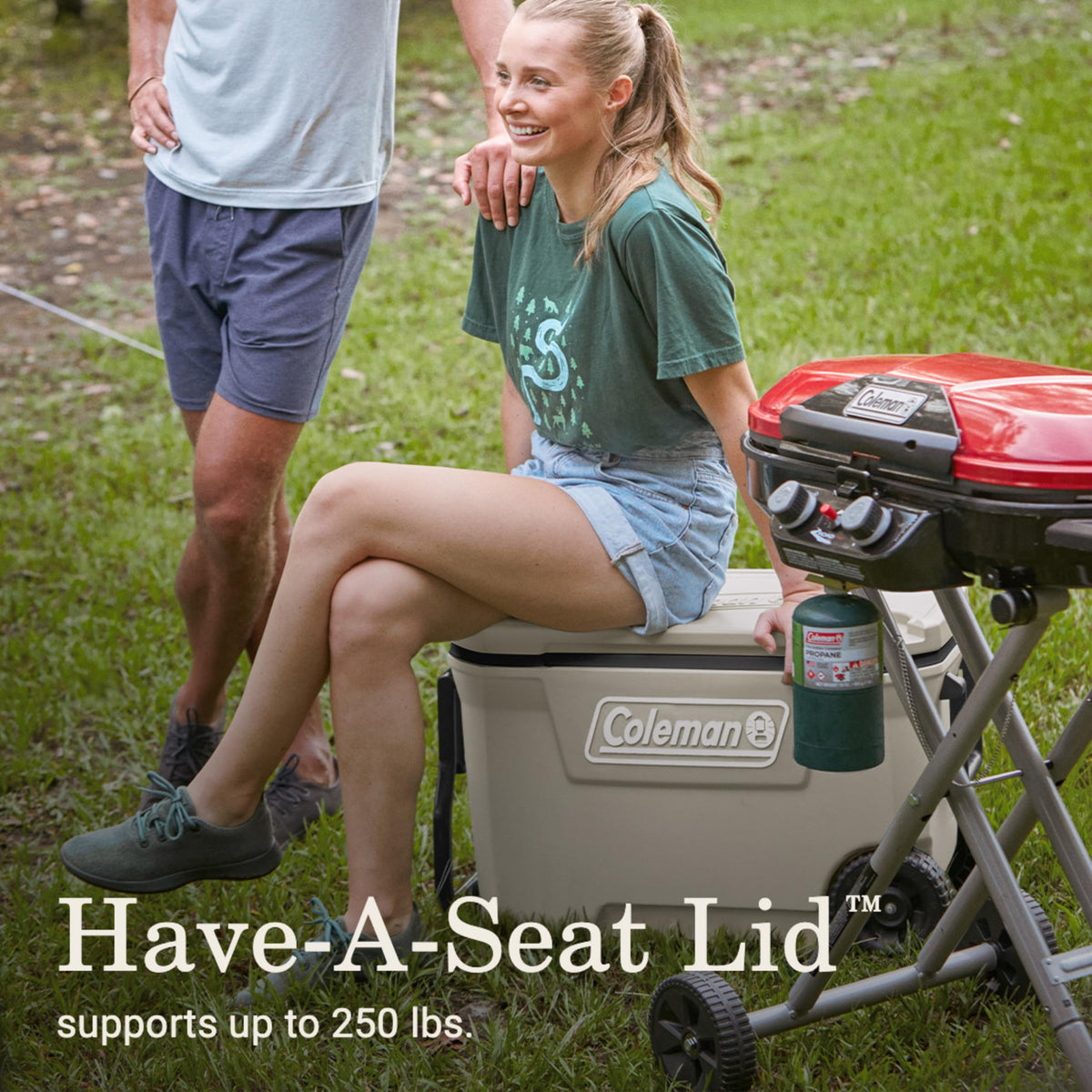 Coleman Classic Series Insulated Portable Cooler, Leak-Resistant Outdoor Hard Cooler Keeps Ice up to 5 Days, 62 Quart, Desert Sand